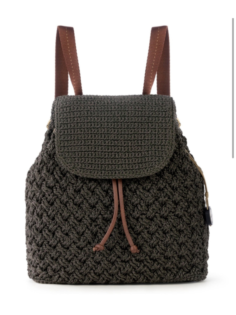 The Sak Sayulita Crochet Backpack Brown NWT! Boho